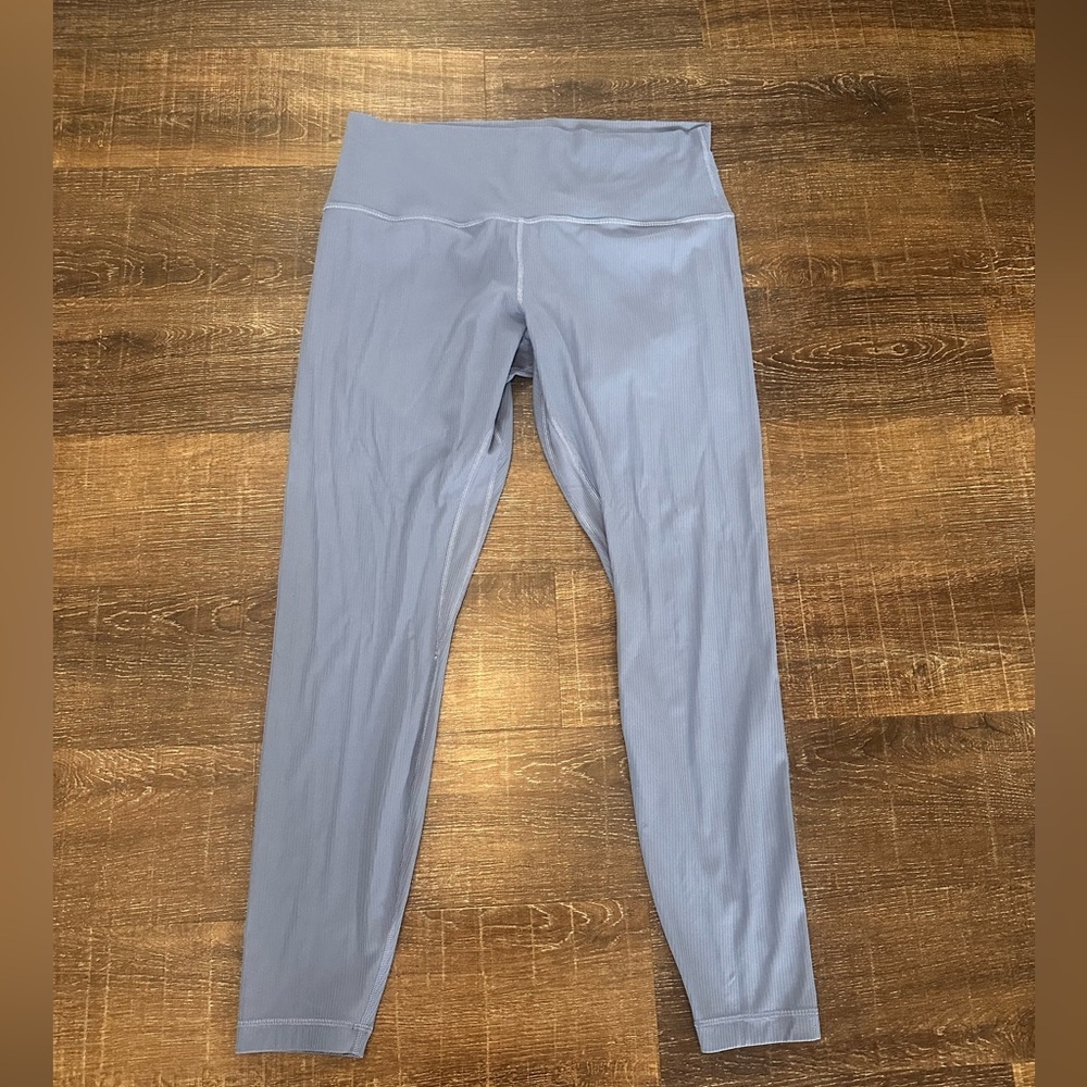 Women's Blue High-Waisted Leggings